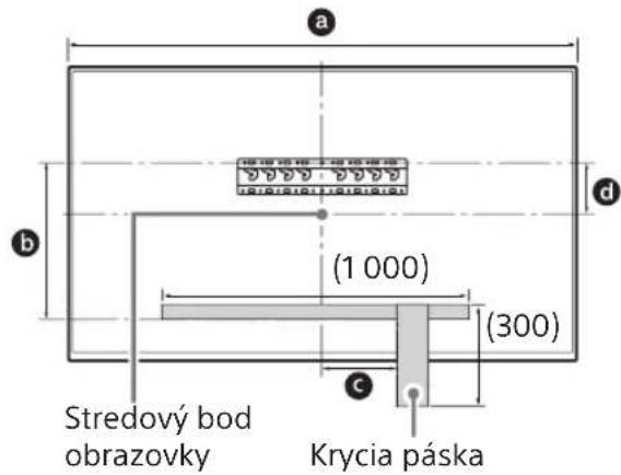 SONY Bravia KD55XG8596 - Označte miesto inštalácie na stenu. - 1