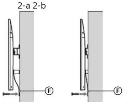 SONY Bravia KD55XG8596 - Preventing the bottom of the TV from shifting. - 1