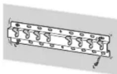 SONY Bravia KD55XG8596 - Обязательно надежно прикрепите кронштейн для настенной установки к стене, следуя инструкциям, приведенным в настоящем руководстве. - 1