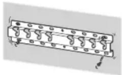 SONY Bravia KD55XG8596 - Εγκαταστήστε την Επιτοίχια βάση σταθερά στον τοίχο, ακολουθώντας τις οδηγίες που παρέχονται στο παρόν εγχειρίδιο οδηγιών. - 1