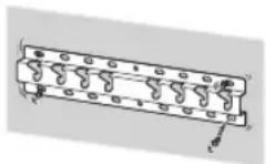 SONY Bravia KD55XG8596 - Montážnu konzolu na stenu namontujte bezpečne na stenu podľa nasledujúcich pokynov v tomto návode. - 1
