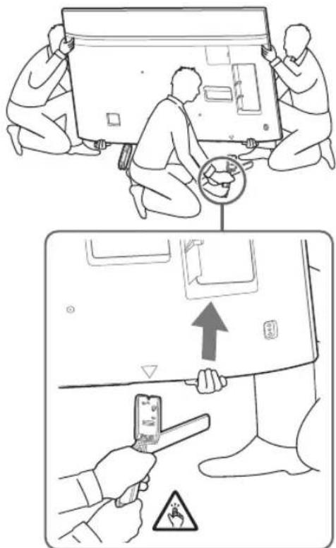 SONY Bravia KD55XG8596 - Namizno stojalo odstranite s televizorja. - 1