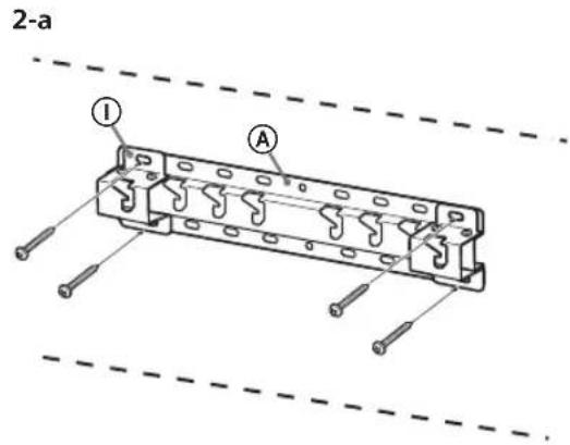 SONY Bravia KD55XG8596 - Installing the Base on the wall - 1