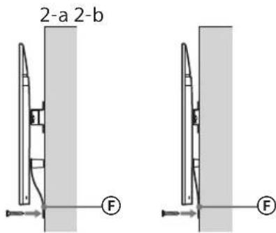 SONY Bravia KD55XG8596 - Preventing the bottom of the TV from shifting. - 1
