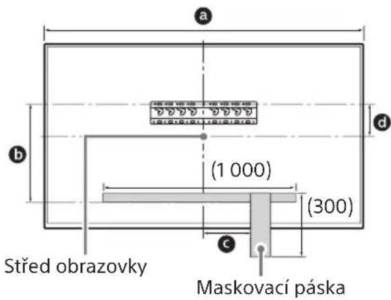 SONY Bravia KD55XG8796 - Vyznacte misto instalace na stene. - 1