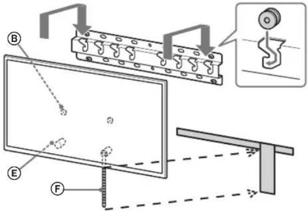 SONY Bravia KD55XG8796 - Instale el televisor en la base o el adaptor de la base. - 11
