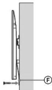 SONY Bravia KD55XG8796 - Teleri alumise osa liikumise takistamine. - 2