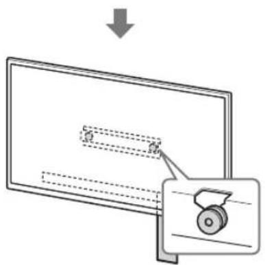 SONY Bravia KD65XG8596 - Теледидарды негізге немесе негіз адаптеріне қойыңыз. - 11