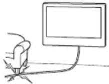 SONY Bravia KDL50WG665 - Ikke handter Produktet med ekstrem kraft under rengjoring ell er vedlikehold. - 1