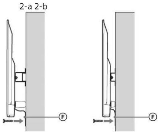 SONY Bravia KDL50WG665 - Preprečevanje premikanja spodnjega dela televizorja. - 1