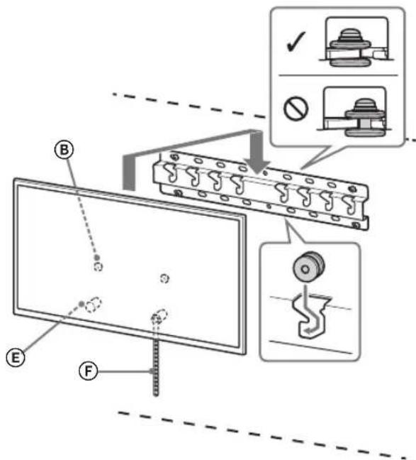 SONY Bravia KDL50WG665 - Install the TV onto the Base or Base Adaptor. - 2