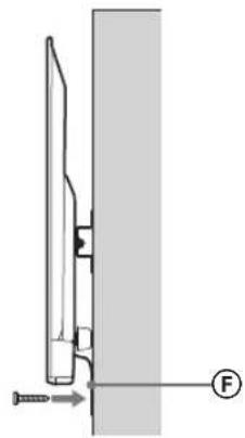 SONY Bravia KDL50WG665 - Television alaosan liikkumisen estaminen. - 2