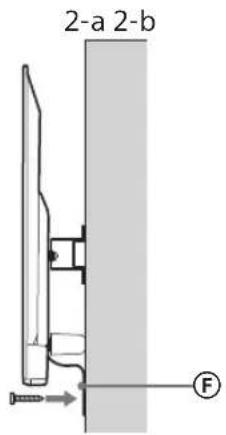 SONY Bravia KDL50WG665 - Teleri alumise osa liikumisetakistamine. - 1