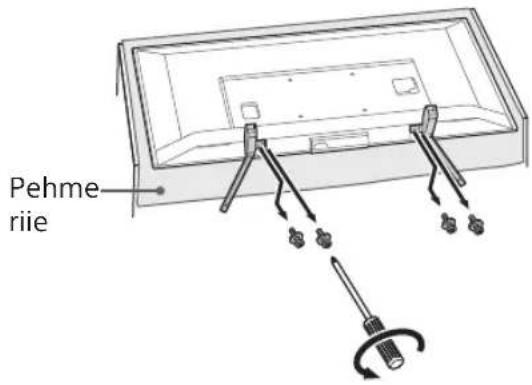 SONY Bravia KDL50WG665 - Eemaldage laupealne alustelerilt. - 1