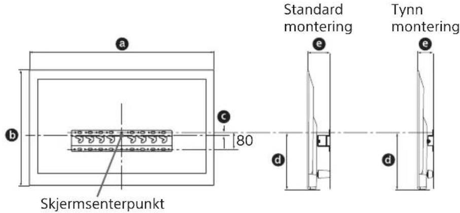 SONY Bravia KDL50WG665 - Bestemme installasjonsstedet. - 1