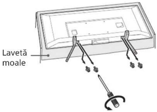 SONY Bravia KDL50WG665 - Demontaşi suportul de masă de la televizor. - 1