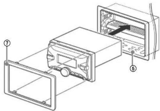 SONY DSXB700 - Het toestel monteren met het bijgeleverde montageframe - 2