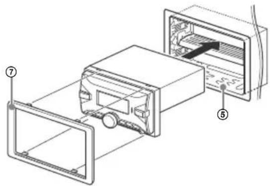 SONY DSXB700 - Montieren des Geräts mit dem mitgelieferten Montagerahmen - 2