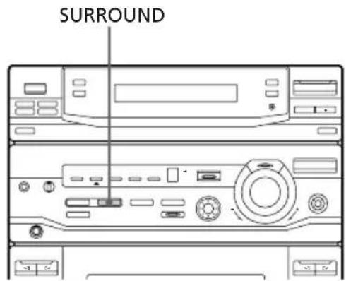 SONY LBTXB33K - Activación del efecto de sonido periférico (Surround) - 1