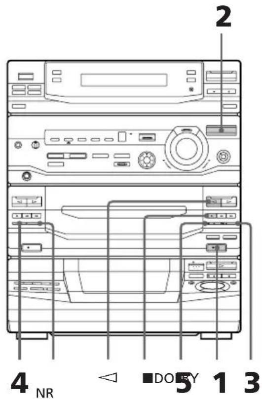 SONY LBTXB33K - Enregistrement manuel d'une cassette - 1
