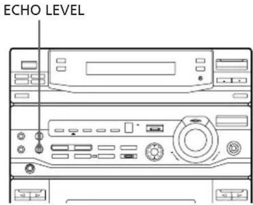 SONY LBTXB33K - Ajuste del eco del microfono (sólo LBT-XB33K/XB44K/XB66K) - 1