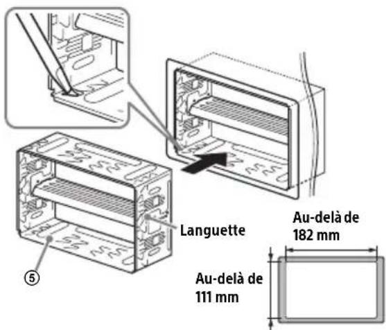 SONY DSXA310DAB - Montage de l'appareil dans le tableau de bord - 1