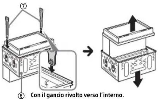 SONY DSXA310DAB - Rimozione della staffa - 1