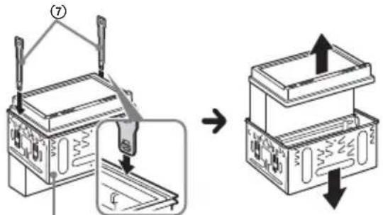 SONY DSXA310DAB - Retrait du support - 1