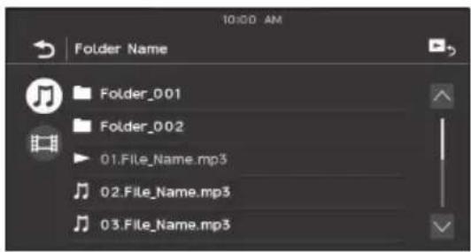 SONY DSXA310DAB - Searching for a file from the list screen - 1