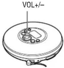 SONY DNE321 - Réglez le volume en appuyant sur les touches VOL +/-. - 1