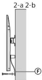 SONY Bravia KD55XG8577 - Voorkom dat de onderkant van de tvGaat bewegen. - 1