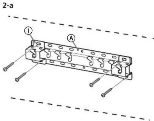 SONY Bravia KD55XG8577 - Installing the Base on the wall - 1