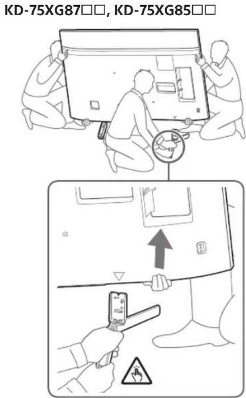 SONY Bravia KD55XG8577 - Odkrć podstawe od telewizora. - 2