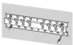 SONY Bravia KD55XG8577 - Bevestig de wandmontagesteun stevig aan de muur volgens de instructies in deze gebruiksaanwijzing. - 1