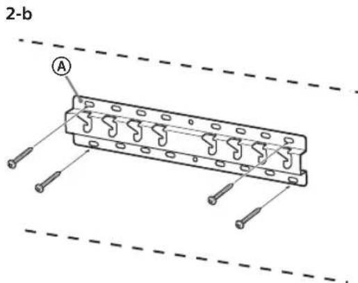 SONY Bravia KD55XG8577 - Installing the Base on the wall - 2