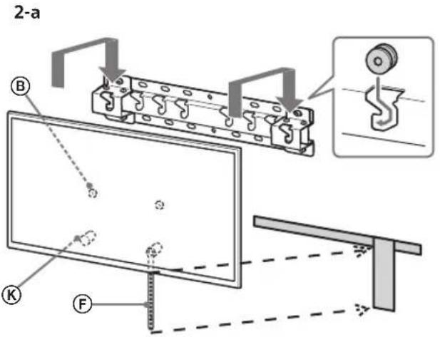 SONY Bravia KD55XG8577 - Televizyonu Taban veya Taban Adaptoru uzerine monte edin. - 2
