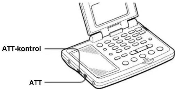 SONY ICFSW07 - Styring af scanstop — brug af ATT-skydeknappen og ATT-kontrollen - 1