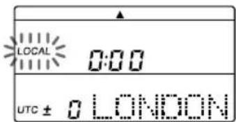 SONY ICFSW07 - Setting the Local Time - 2