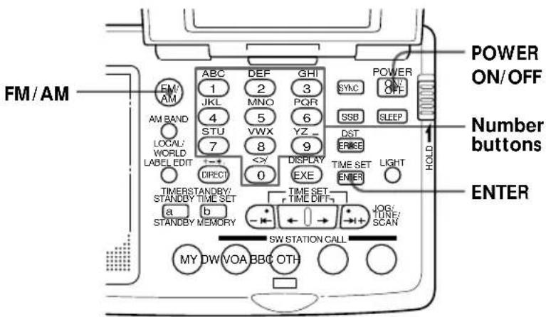 SONY ICFSW07 - Preset tuning - 1