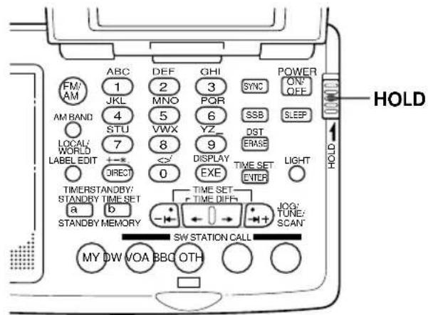 SONY ICFSW07 - Utilisation de la fonction de verrouillage - 1
