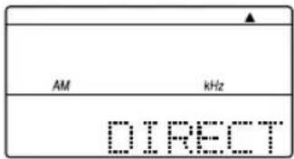 SONY ICFSW07 - Various ways of reception Direct tuning - 2