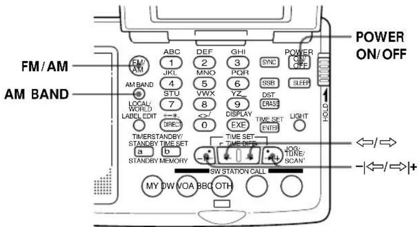 SONY ICFSW07 - Diversas formas de recepción (continuación) Sintonía manual - 1