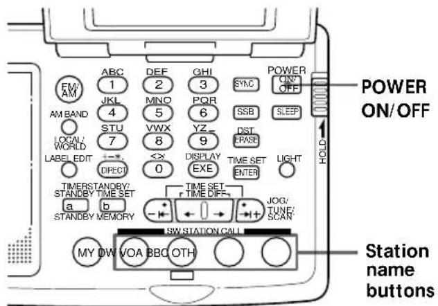 SONY ICFSW07 - SW STATION CALL tuning - 1
