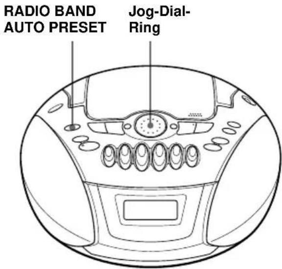 SONY CFDE77L - Wiedergegen gespeicherter Radiosender - 1