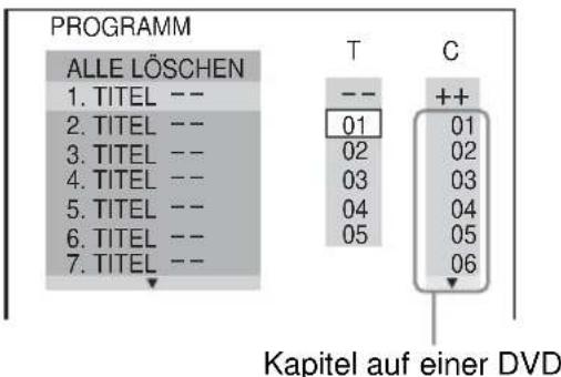 SONY DVPNS360 - Zusammenstellen eines eigenen Programms (Programmwiedergabe) - 4