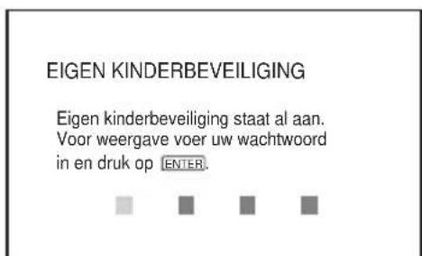 SONY DVPNS360 - Een disc afspelen waarvoor Eigen Kinderbeveiliging is ingesteld - 1