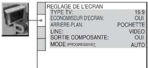 SONY DVPNS360 - (REGLAGE DE L'ECRAN) - 1