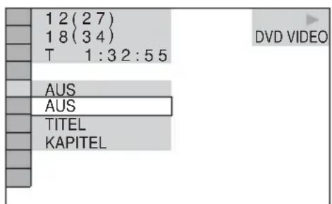 SONY DVPNS360 - Wahlen Sie mit ↑/↓ die Option (ZUFALL) aus und drücken Sie dann ENTER. - 1