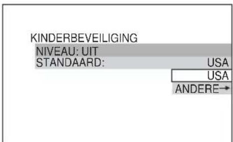 SONY DVPNS360 - Druk op ↑/↓ om “STANDAARD” te kiezen en druk op ENTER. - 1