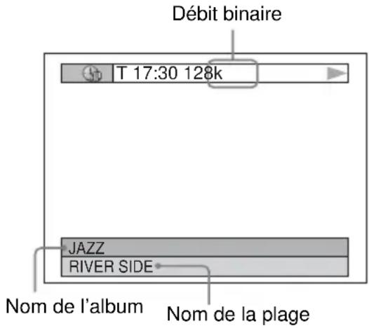 SONY DVPNS360 - Pour vérifier les informations textuelles d'un DATA CD (audio MP3) - 1